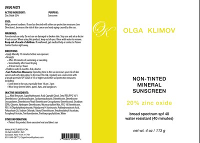 Package Label (Olga 205)